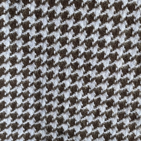 Paul Smith Chocolate houndstooth and lavender fringe scarf - Picture 5 of 6